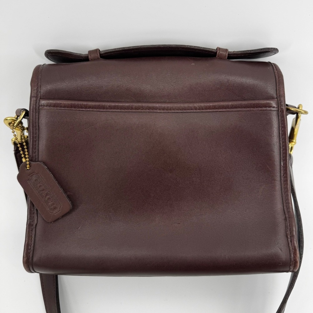 Vintage Coach Mahogany Brown Court Bag Convertible Crossbody 9870 Rare EUC - Picture 8 of 16